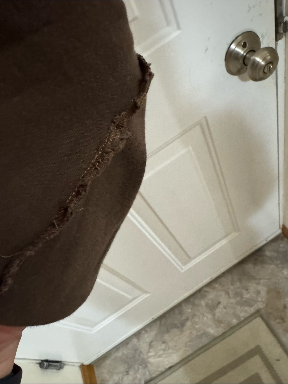 adidas Brown Crewneck with Tan Rib Trim - Picture 2 of 4